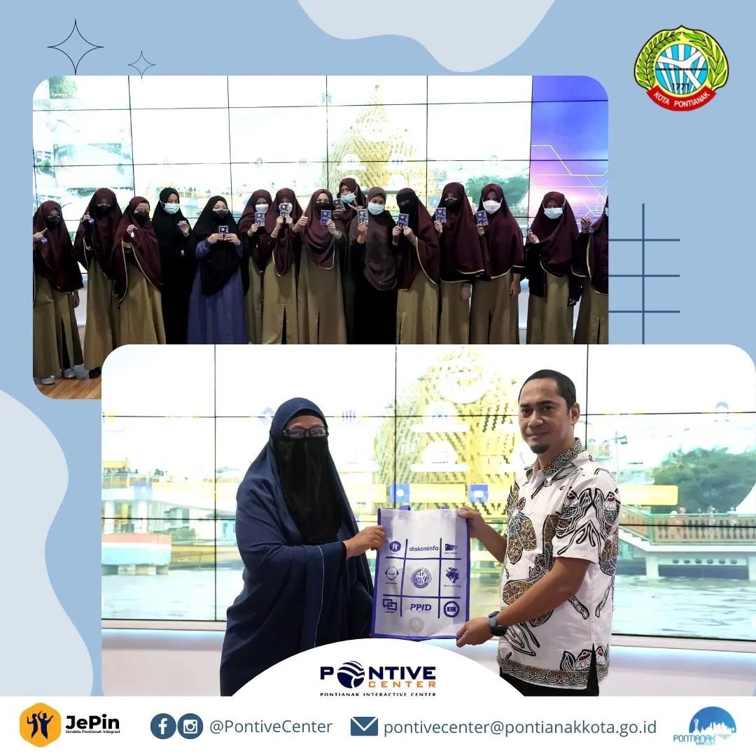Kunjungan Belajar Sekolah Islam Generasi Madani (SIGM) As-Sakinah Ke Pontive Center Diskominfo Kota Pontianak
